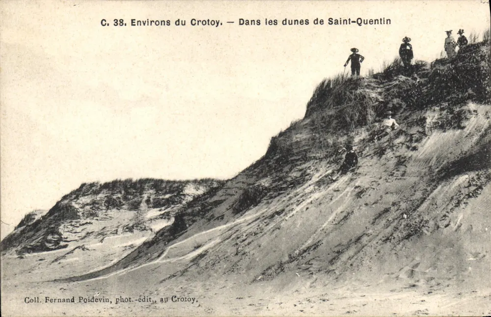 Dunas de Saint-Quentin — Crotoy — Coll. Fernand Poidevin, fot.-édit., au Crotoy - Frente