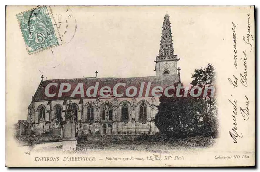 Fountaine-sur-Somme — Die Kirche, 15. Jahrhundert — Collections ND Phot - Vorderseite