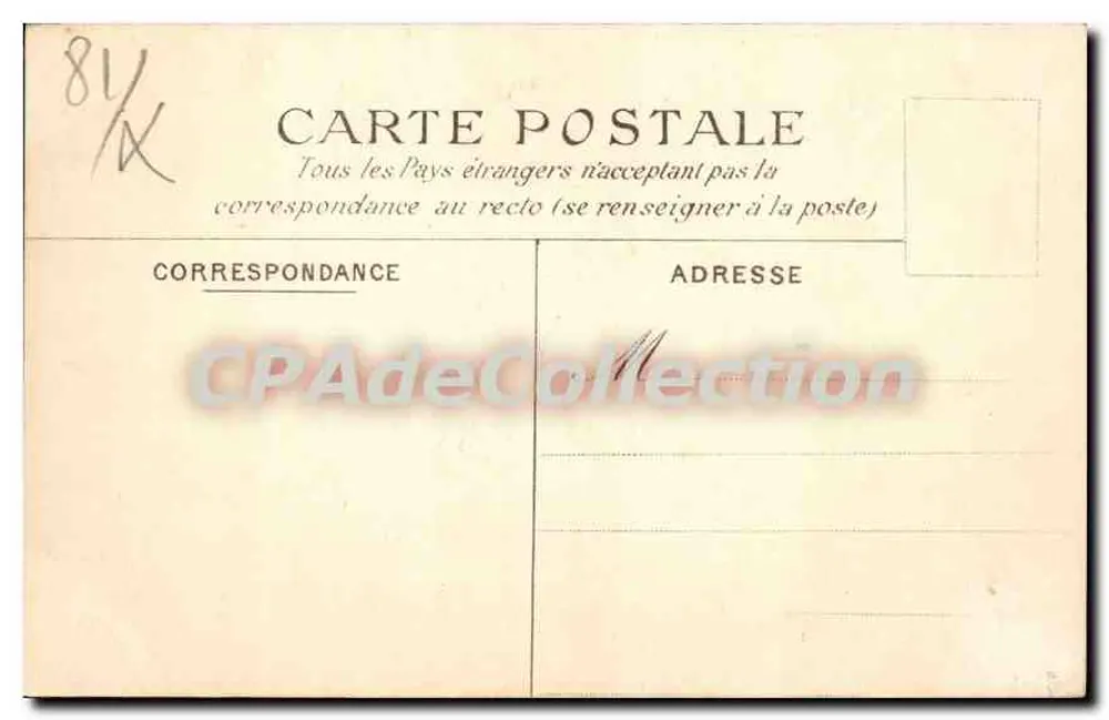 Castelo de Poudéous — Arredores de Lavaur — Coleção 'Midi-Photo' — Fototipia R. Sendral, n° 141 - Verso