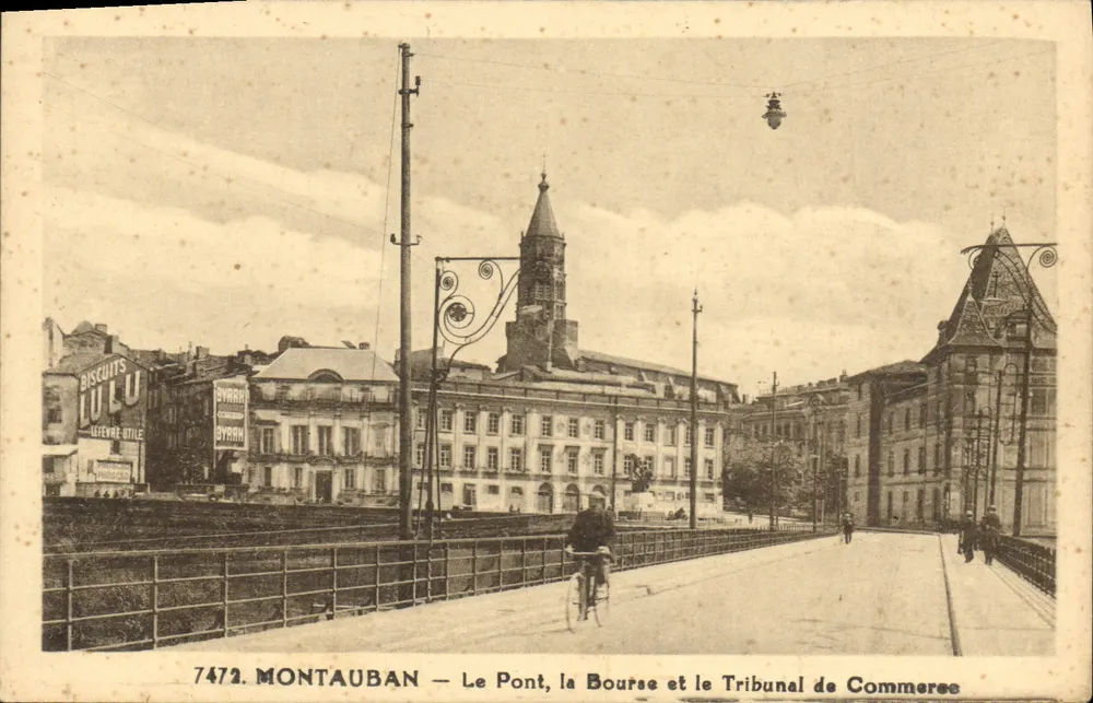 Montauban — Der Brücke, der Börse und des Handelsgerichts - Vorderseite