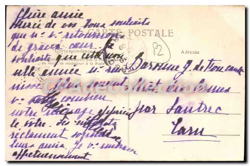 Montauban (Tarn-et-Garonne) — Ogólny widok — seria 86, wydane przez Achille Bours, fot. Montauban - Rewers