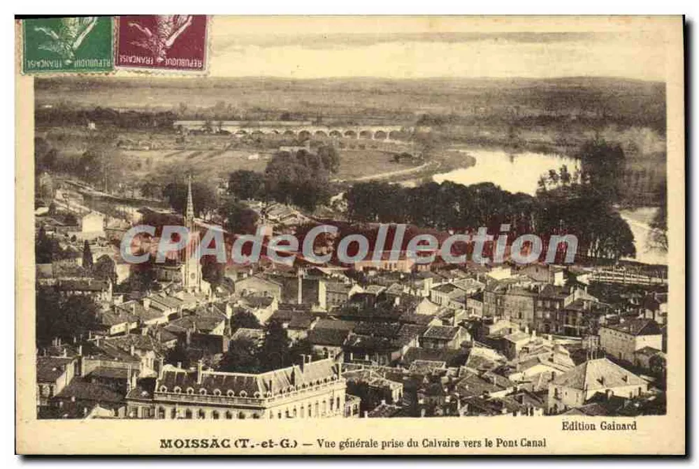 Moissac (T.-et-G.) — Allgemeine Ansicht vom Calvary in Richtung Kanalbrücke — Édition Gainard - Vorderseite