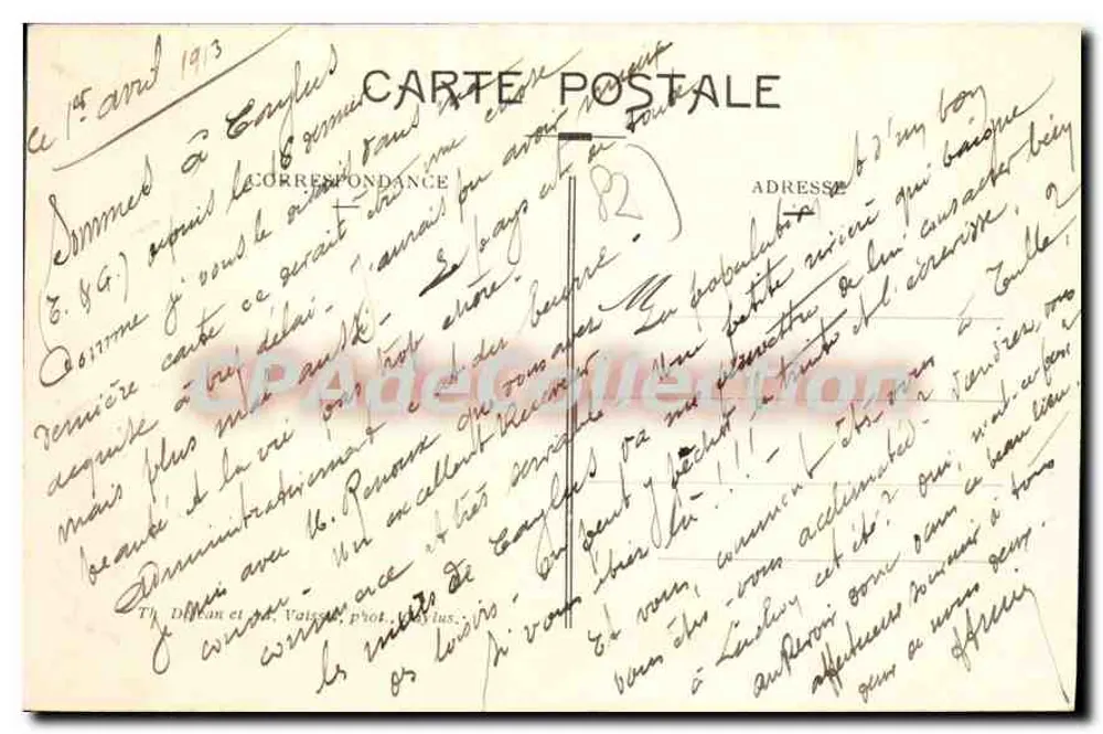 Cascata di SAINT-PIERRE LIVRON, vicino a Caylus — editore sconosciuto, n° 221 - Verso