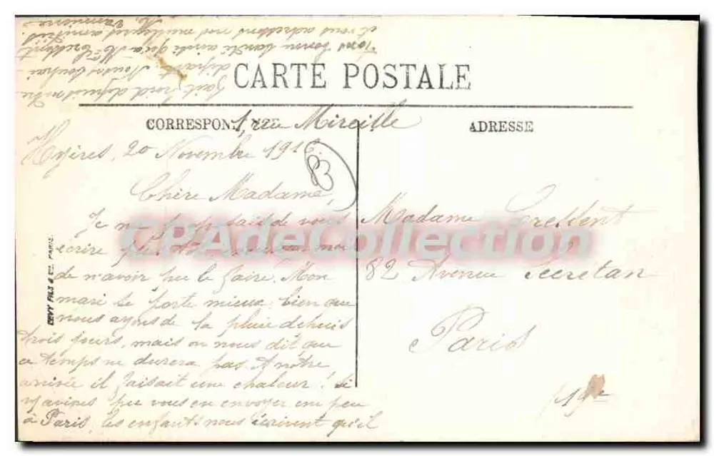 Hyères — Vista geral — LL - Verso