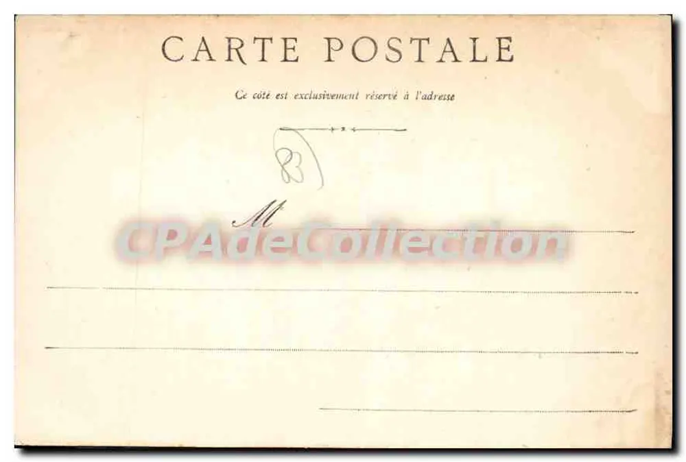 Hyères-Les-Palmiers — Ansicht des Felsens des Alten Schlosses — unbekannter Verleger - Rückseite