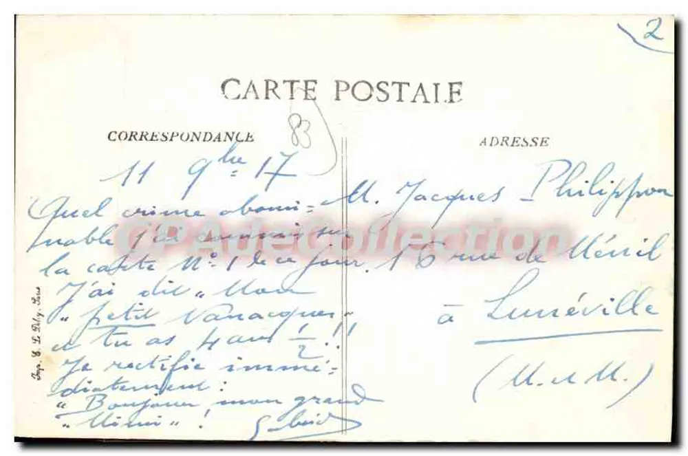 Porta Fencuille — Hyères — Côte d'Azur — editor B.D. n°2762 - Verso