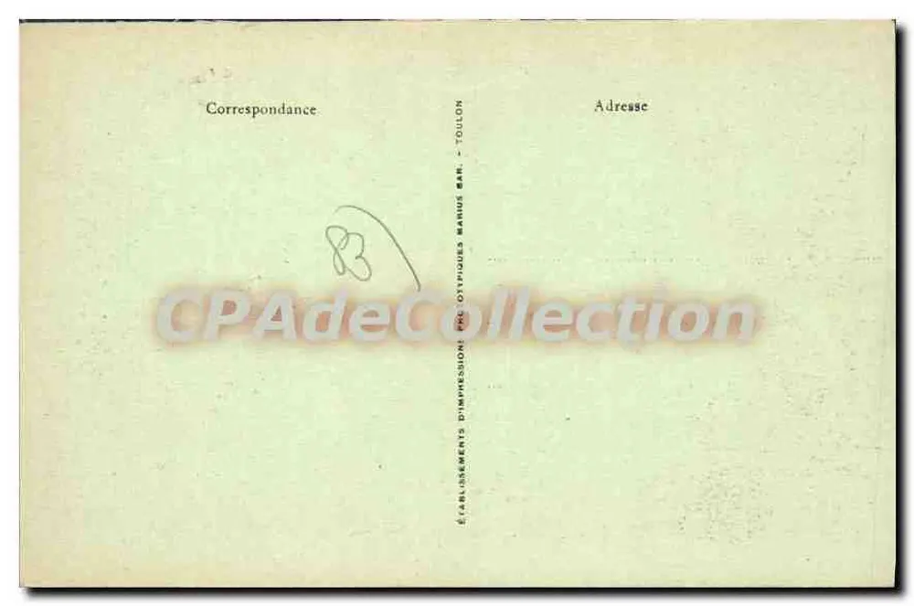 Le Lavandou - Pinède de la Favière — Verleger: Établissements d’Impressions Phototypiques Manus Ban, Toulon - Rückseite