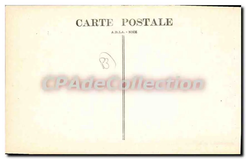Côte des Maures — Le Rayol (Var) — Allgemeiner Blick auf den Strand und den Mont Parin — A.D.L.A. - Nice - Rückseite
