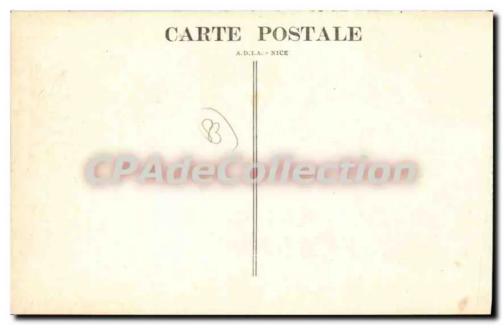 Côte des Maures — Rayol. Die Hostellerie du Vieux Rayol und das Zentrale Verkaufsamt. - Rückseite