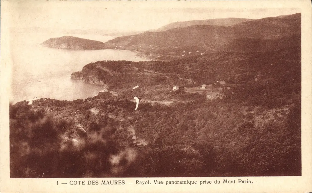 Côte des Maures — Rayol. Panoramablick vom Mont Parin aus. - Vorderseite