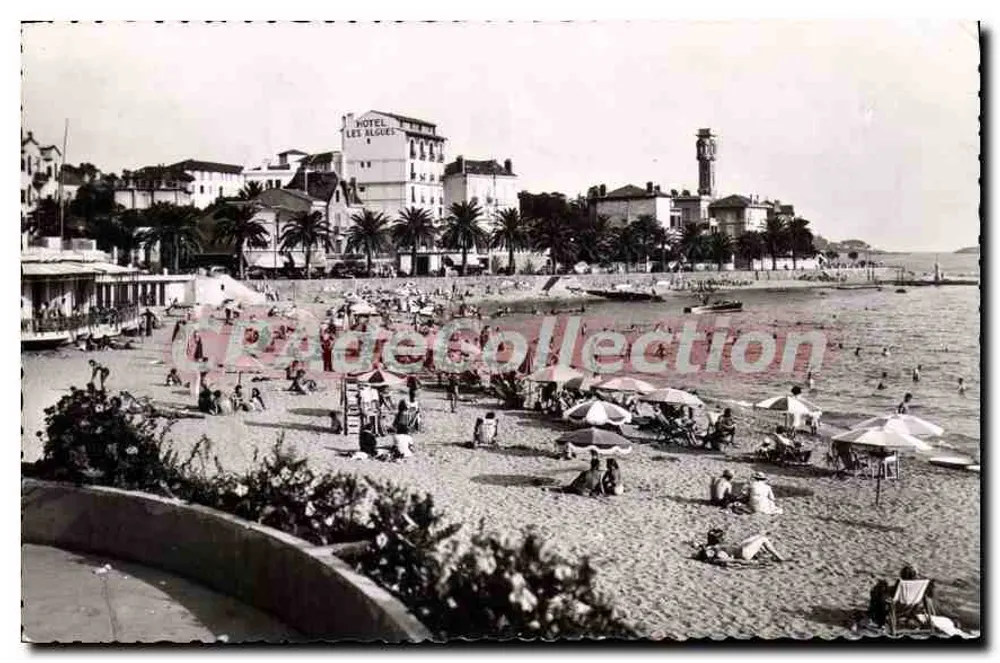 Praia de Saint-Raphaël — vista da praia e do Hotel Les Algues — Les Éditions Frank, Nice - Frente