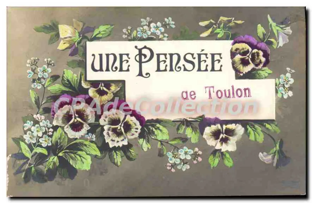 Une Pensée — de Toulon — éditeur inconnu - Frente