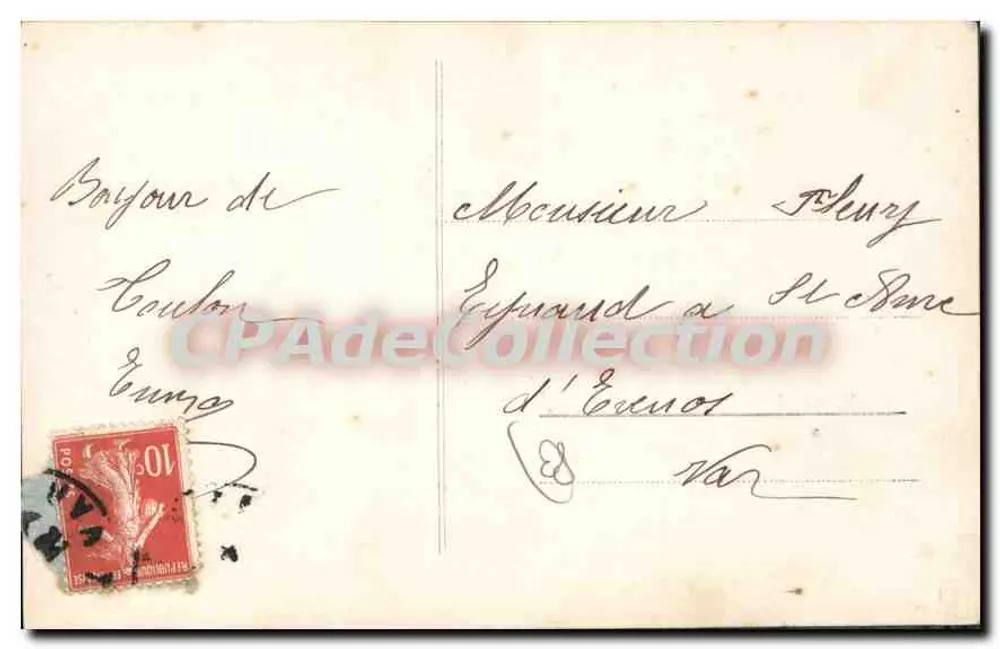 Une Pensée — de Toulon — éditeur inconnu - Verso
