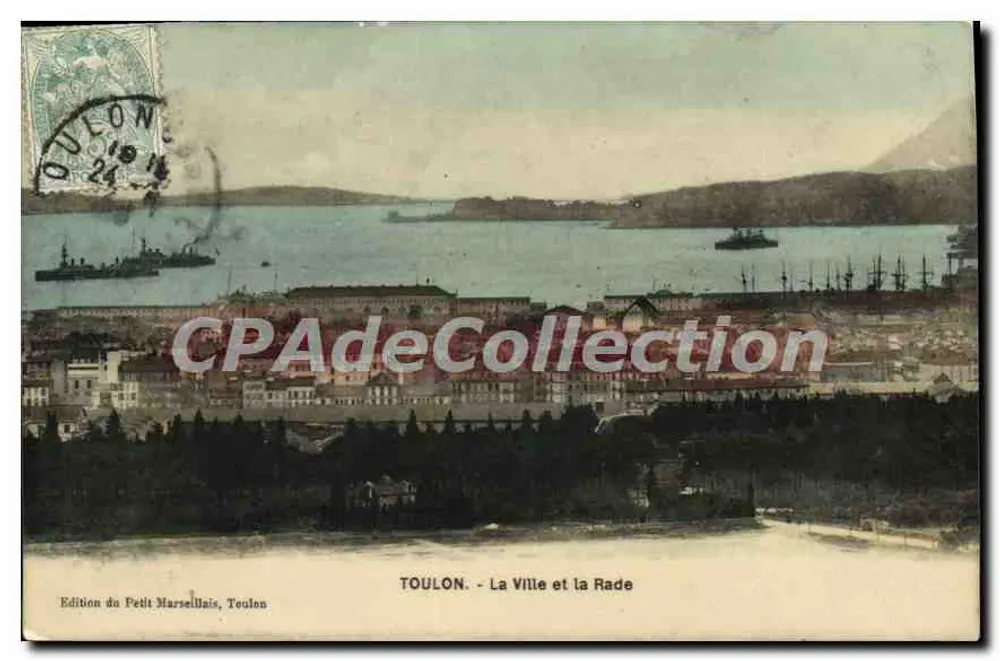 Toulon — Die Stadt und der Hafen — Ausgabe von Le Petit Marseillais, Toulon - Vorderseite
