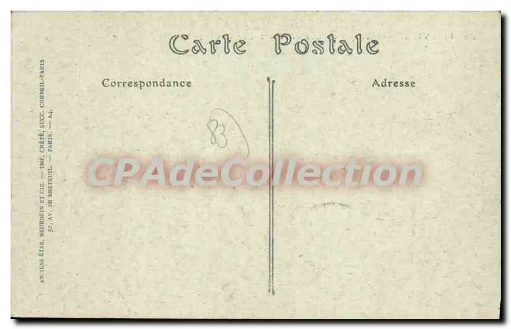 Corniche des Esterel — Le Trayas — Calanque du Maupas und die Pointe de l'Esquillon — Verlag: Anciens Étab. Neutgen et Cie, 57, av. de Breteuil, Paris - Rückseite