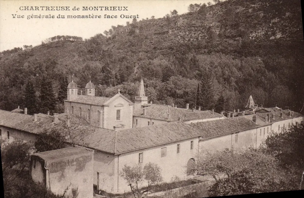 Chartreuse de Montrieux — Allgemeiner Blick auf das Kloster von Westen — F. Duce, Verlag Marseille - Vorderseite