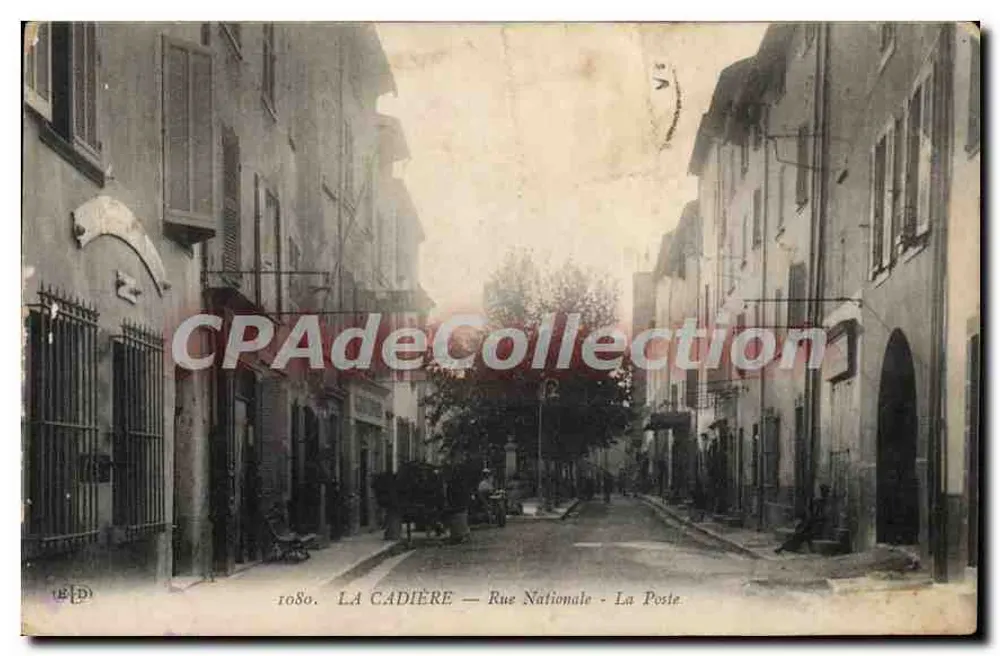 La Cadière — Rue Nationale — La Poste - Frente