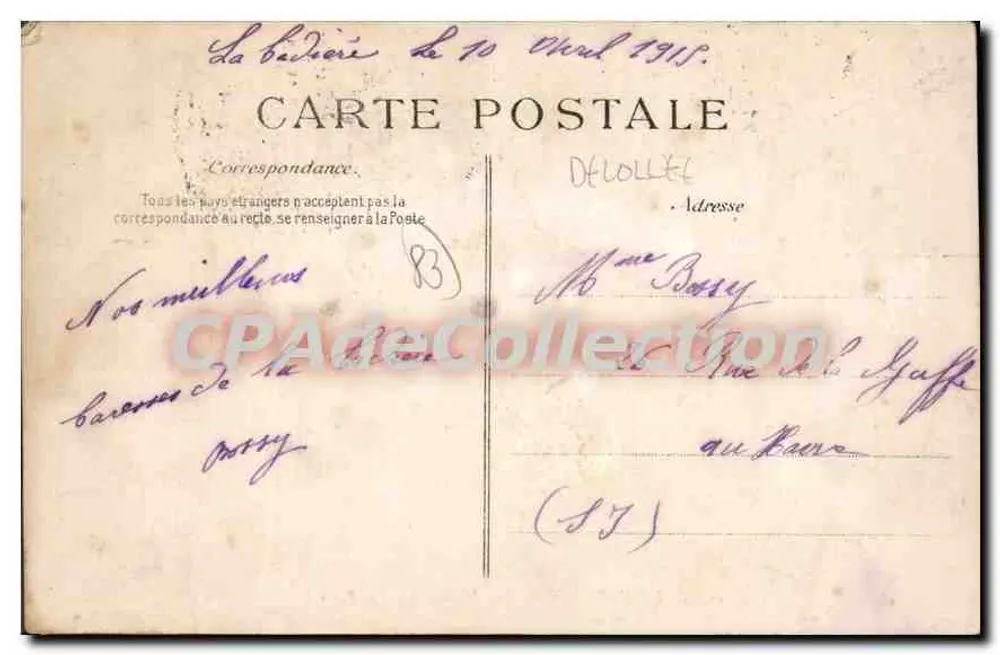 La Cadière — Rue Nationale — La Poste - Verso