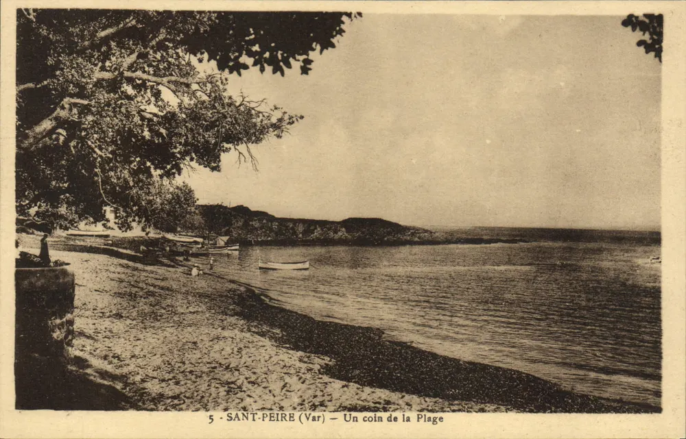 SANT-PEIRE (Var) — Un angolo della Spiaggia — Edizione Bicart, n°5 - Recto