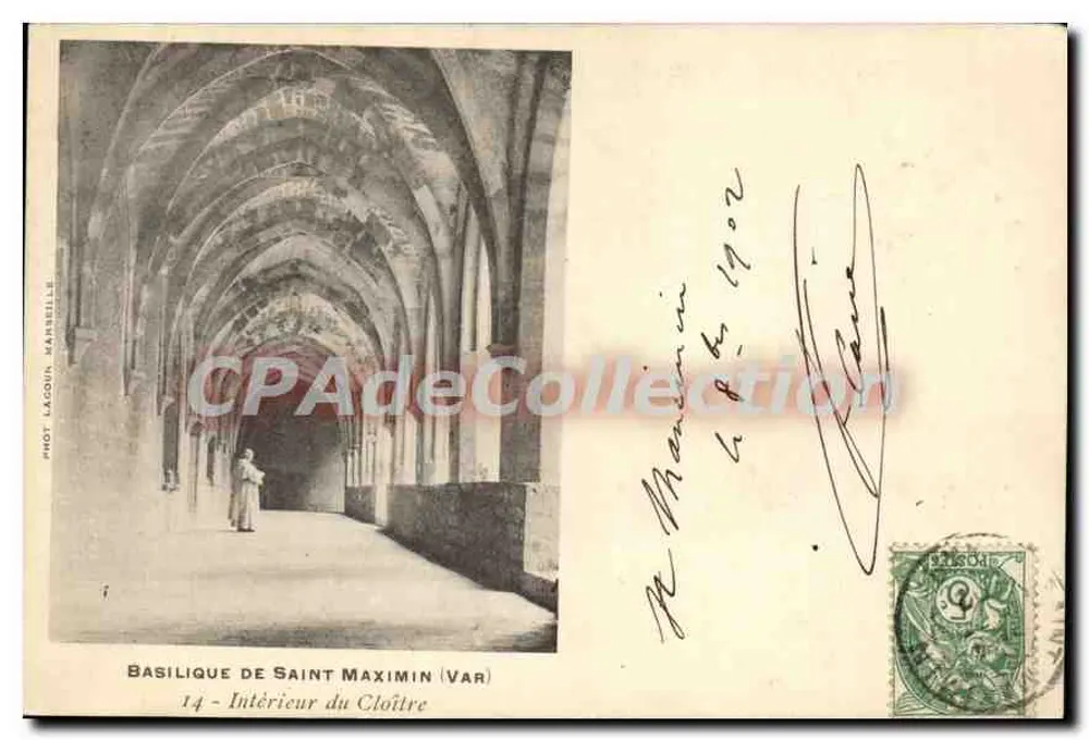 Basílica de São Maximin (Var) — Interior do Claustro — Fot. Lagoun, Marselha - Frente