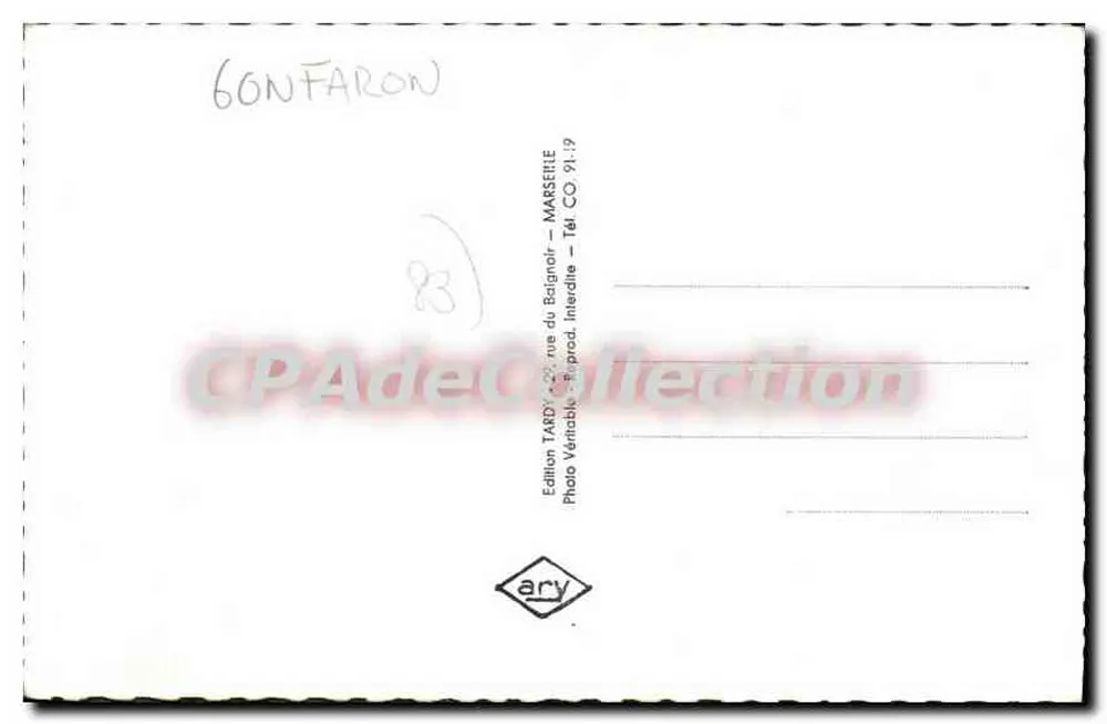 Gonfaron — lenda do santo-Quinis e do seu jumento — Edição Tardy - Verso