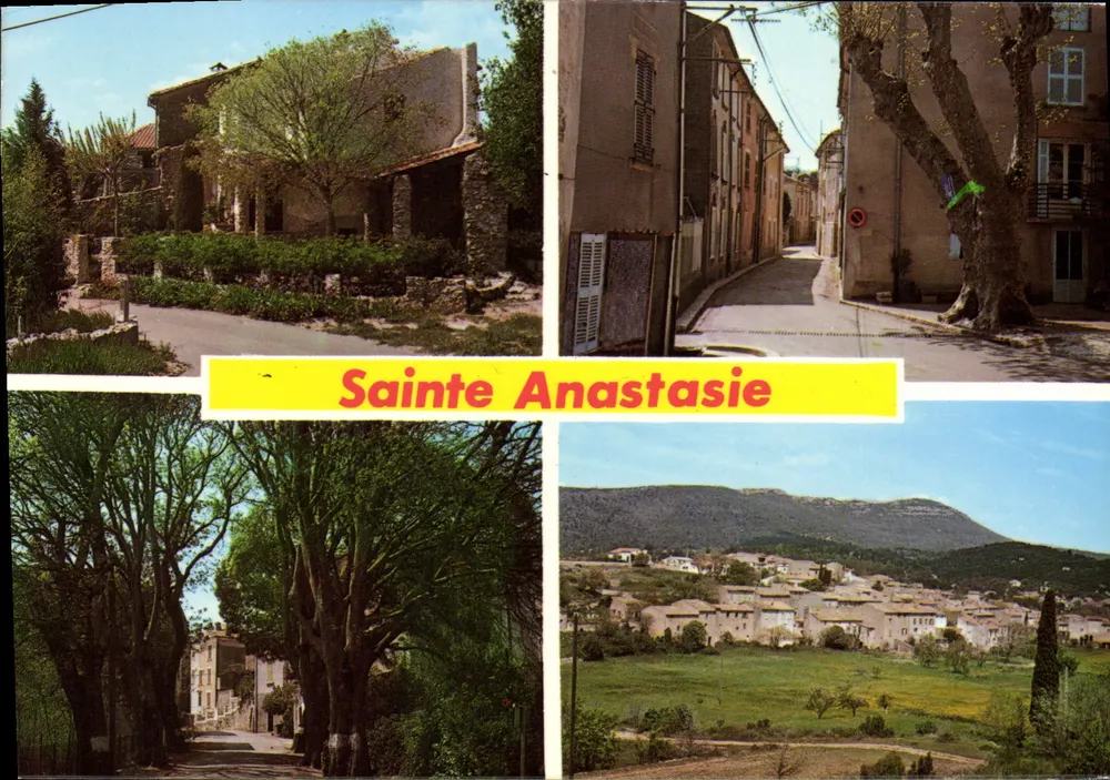 Sainte Anastasie — Panoramablick und Gassen — Les Sites Pittoresques de Provence, n°134 - Vorderseite