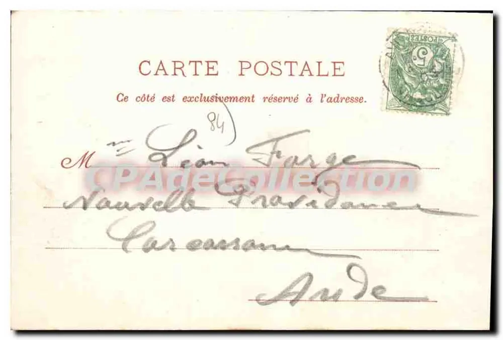 Avignon - O Monumento do Centenário — F. T., editor, n° 46 - Verso