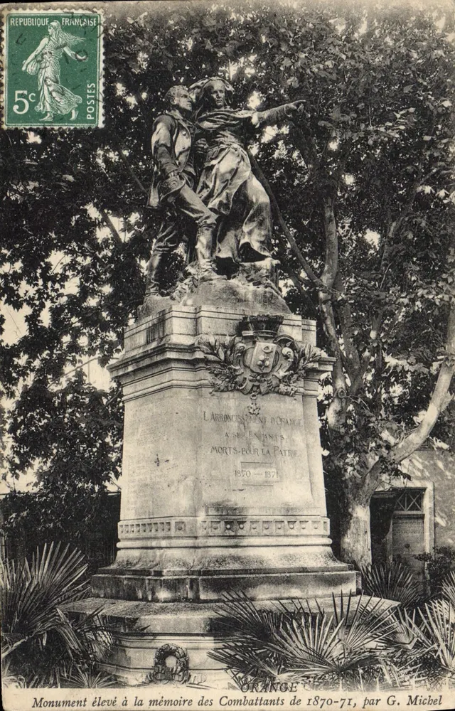 Denkmal für die Kämpfer von 1870-71 in Orange — von G. Michel — Verlag nicht sichtbar - Vorderseite