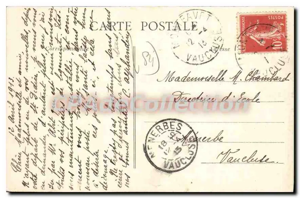 Castelo de BRIGNAN - Montfauvet Vaucluse — CPAdeCollection - Verso