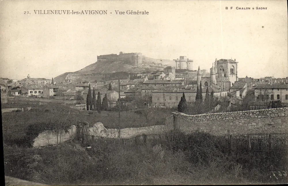 Villeneuve-lès-Avignon - Vista Geral — B F Chalon & Saône, n°22 - Frente