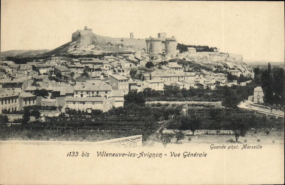 Villeneuve-lès-Avignon — Vista Generale — Guendé phot. Marsiglia, n° 1133 bis - Recto