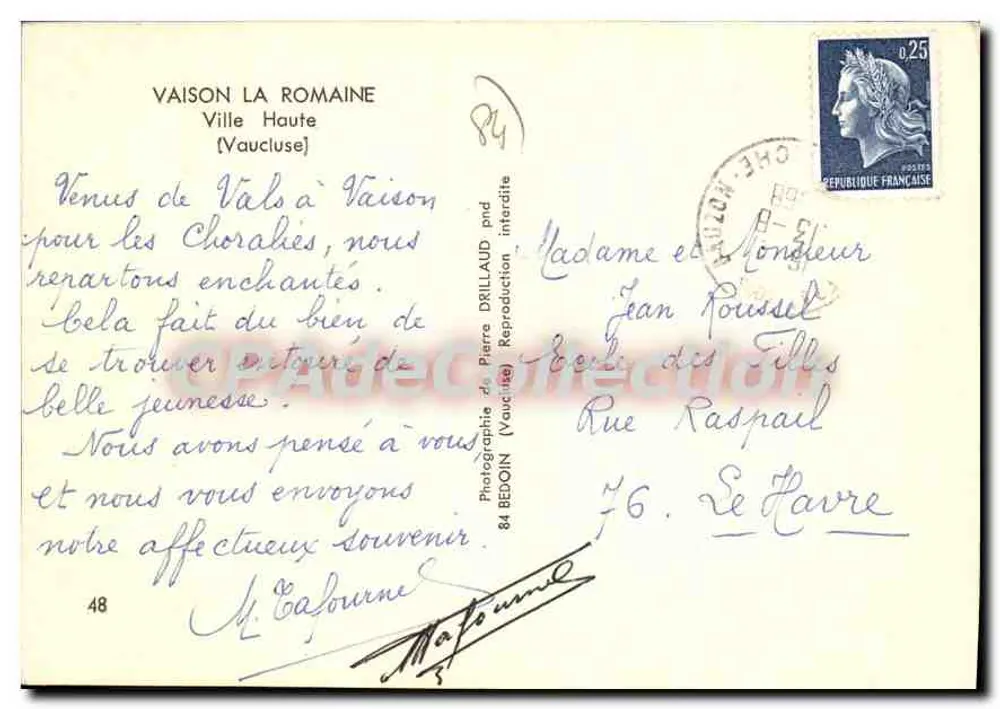 Fontaine em pedra — Vaison-la-Romaine — Fotografia de Pierre Bedoin - Verso
