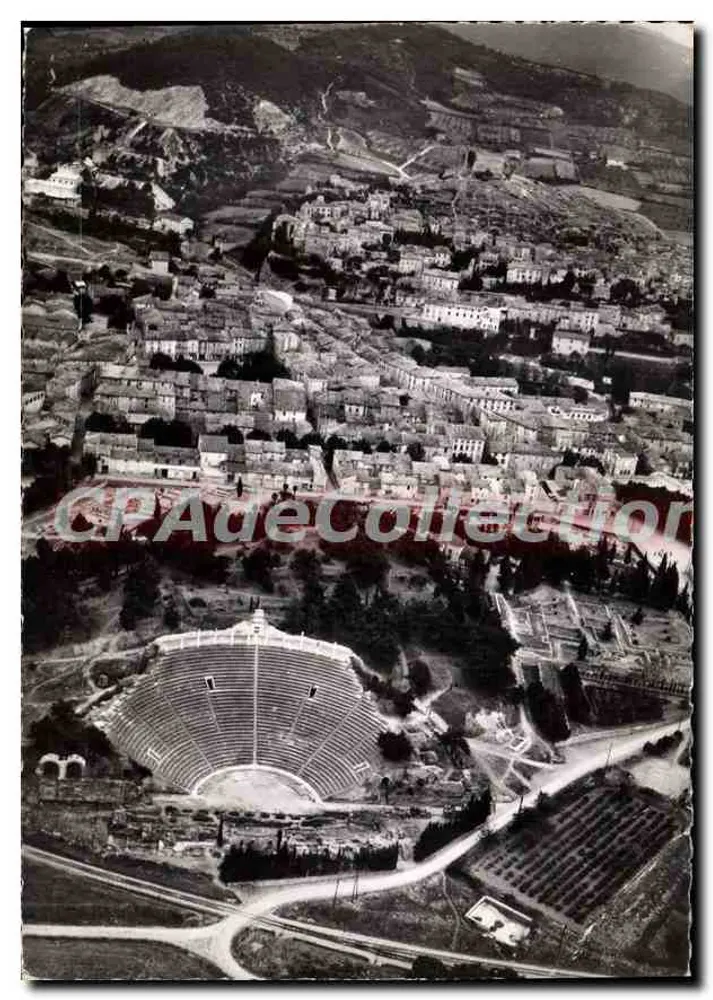 Vaison-la-Romaine — Luftbild des Theaters und der römischen Stadt — Clichés aériens Céllard, Lyon - Vorderseite
