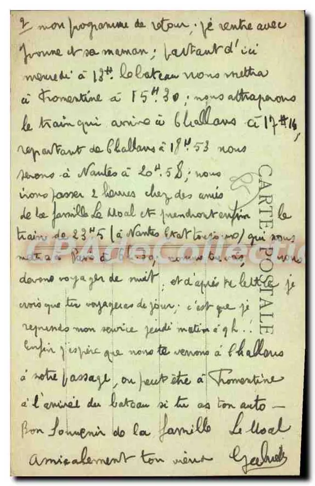 Ilha de Yeu (Vendée) — Velho Castelo — Cl. Couturier - Verso