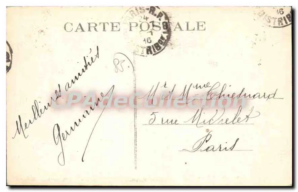 Les Sables-d'Olonne - Quai do Remblai — Fototipia Vassellier, Nantes, n°532 - Verso