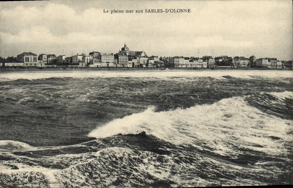 O mar aberto nos SABLES-D'OLONNE — Edição das Nouvelles Galeries, n° 30 - Frente