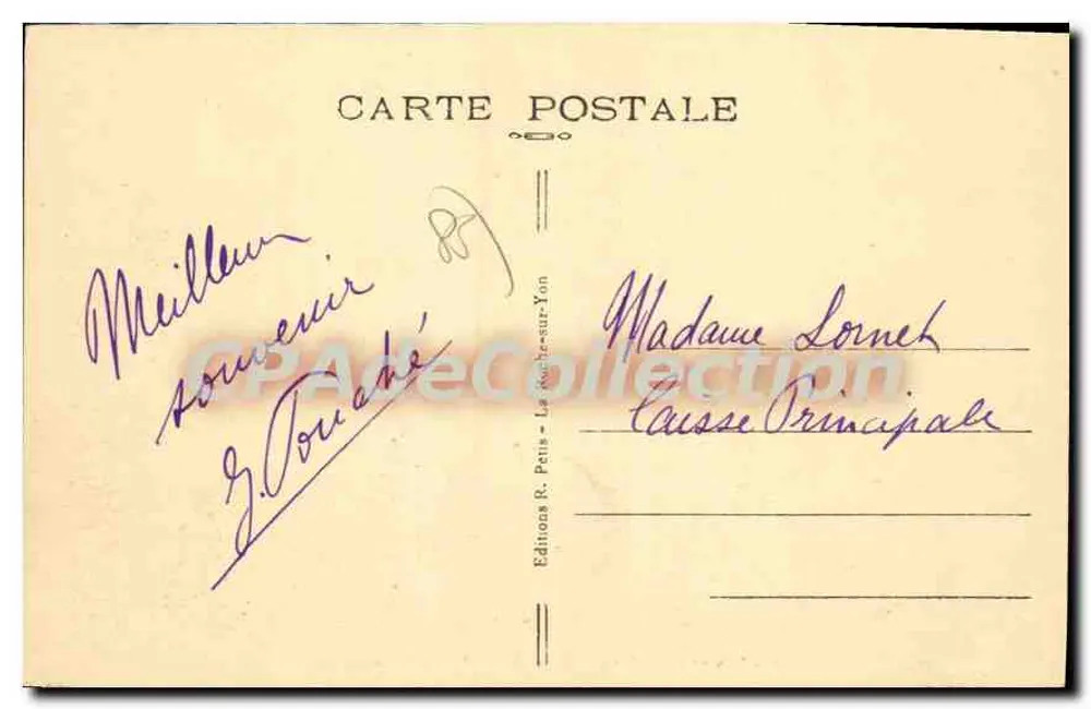 Les Sables-d'Olonne — Der Hafen — Fischen mit dem Carrelet — Négus, n°69 - Rückseite