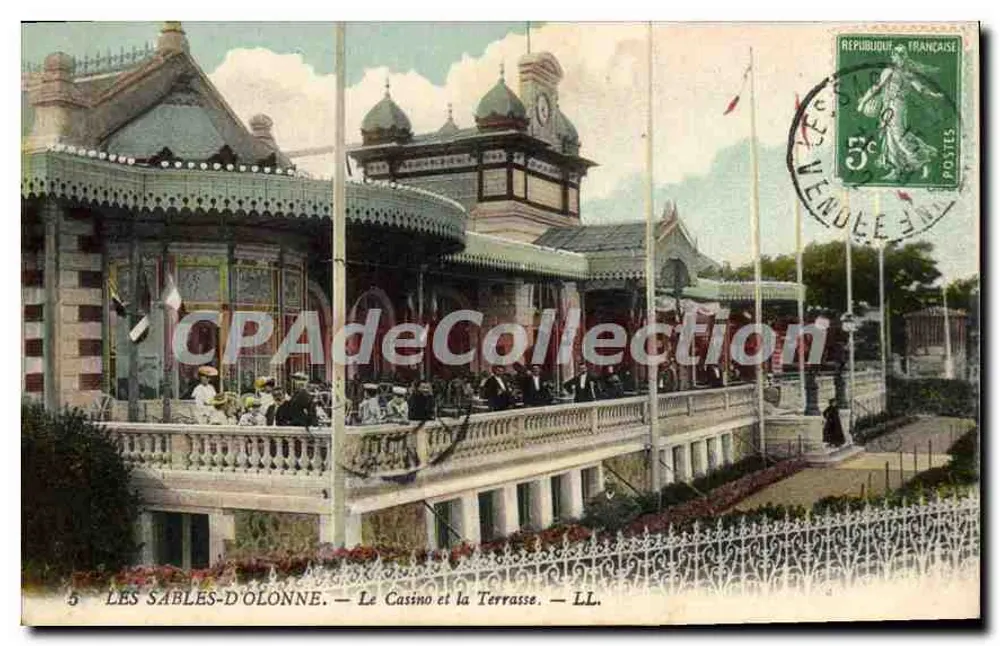 Les Sables-d'Olonne — Das Casino und die Terrasse — LL. - Vorderseite