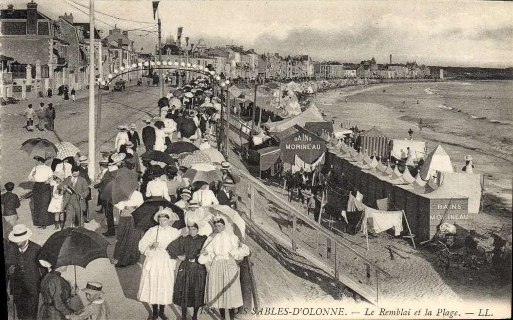 Les Sables-d'Olonne — Der Damm und der Strand — LL. - Vorderseite