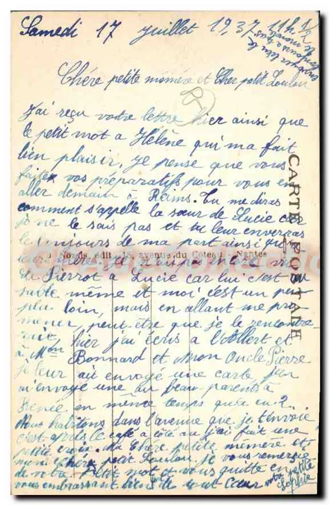 Saint-Gilles-sur-Vic (Vendée) — L'Avenue de la Plage — Verlag unbekannt, Seriennummer 333 - Rückseite