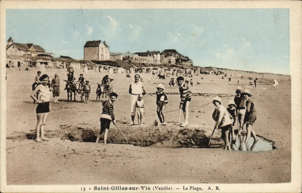 Saint-Gilles-sur-Vie (Vendée) — A Praia — A. B. - Frente