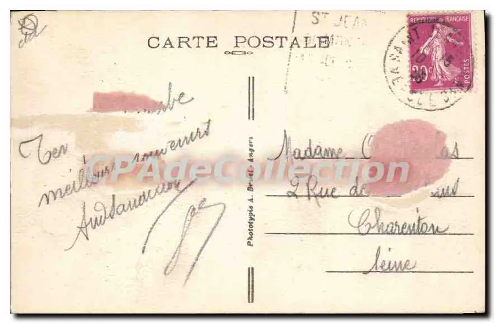 Saint-Gilles-sur-Vie (Vendée) — A Praia — A. B. - Verso