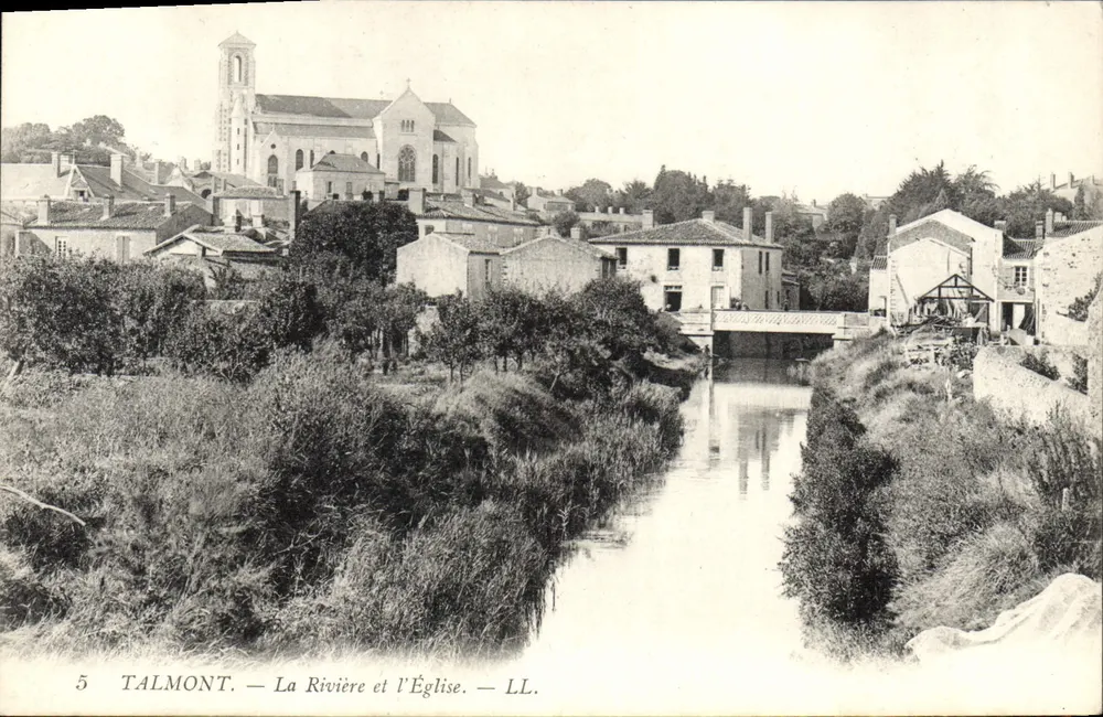 Talmont — O Rio e a Igreja — LL. - Frente