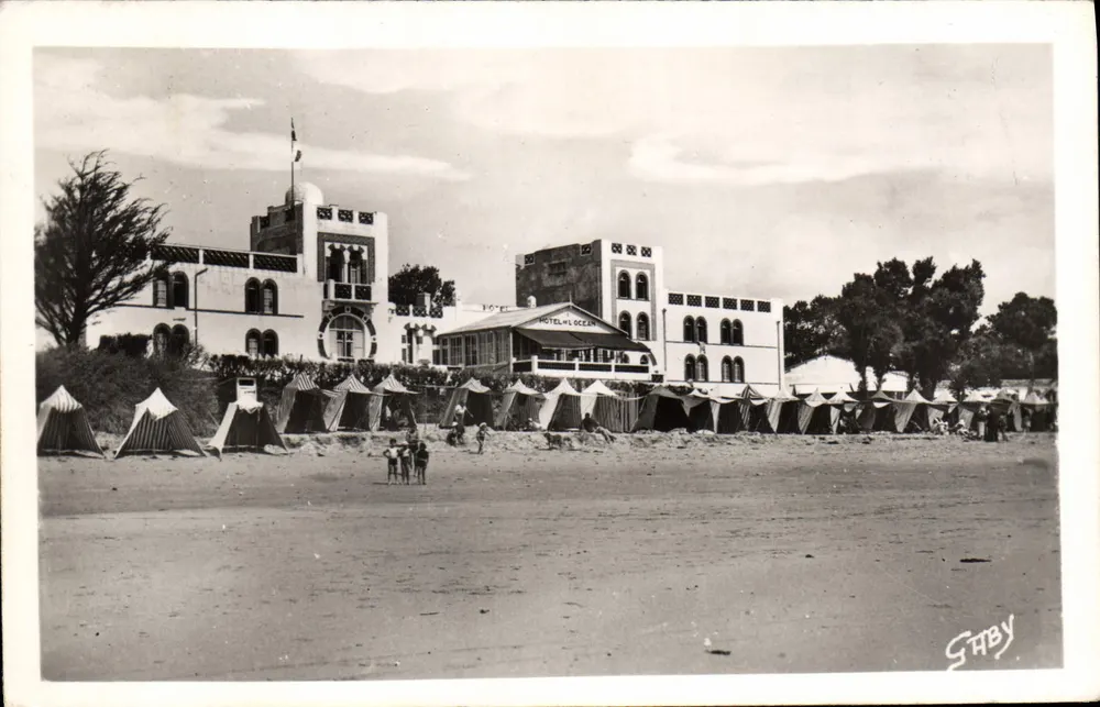 La Tranche-sur-Mer — Hotel de l'Océan und die Strand — Verlag Shaby, Nr. 4 - Vorderseite