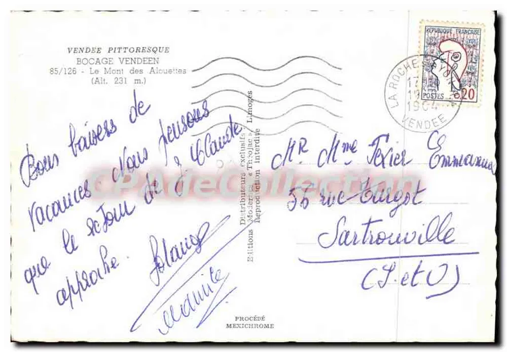 Der Hügel der Lerchen — Vendée — Editionen IRIS - Rückseite