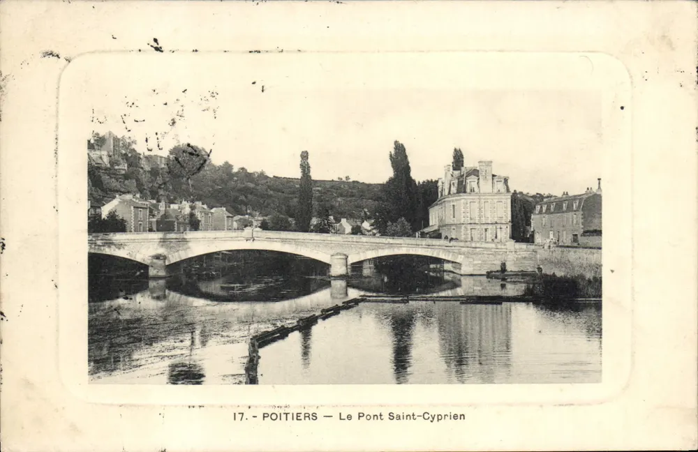 Poitiers — El Puente San Cipriano — Editor no identificado, n° 17 - Anverso