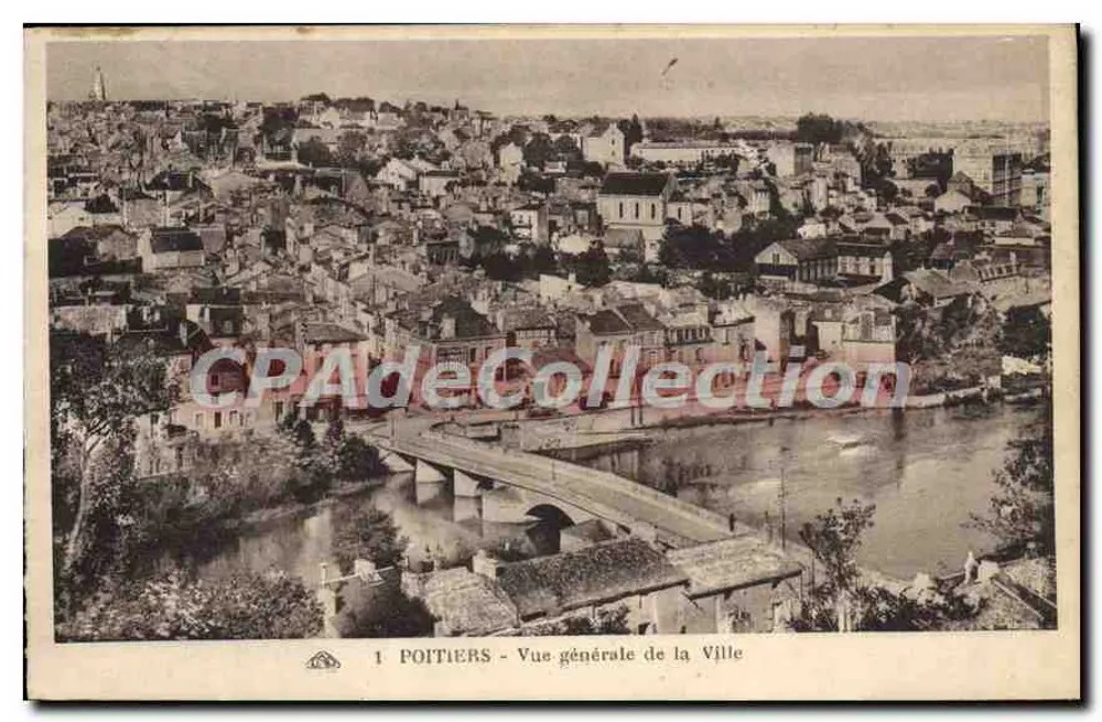 Poitiers - Allgemeiner Blick auf die Stadt — unbekannter Verlag, Seriennummer 1 - Vorderseite