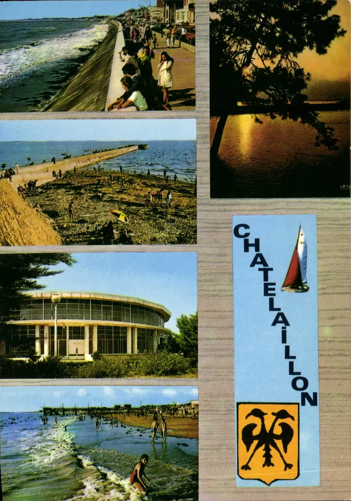 Châtelaillyon — Strände, Casino, Damm — Éditions Réunies Fanzol - Vorderseite