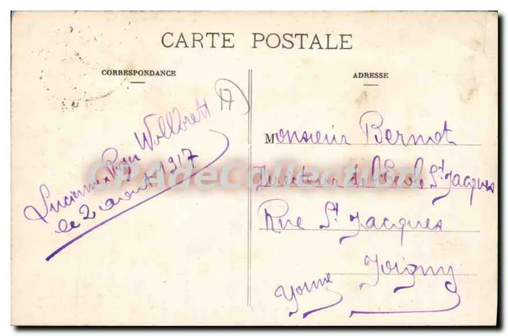 Fouras — Allgemeiner Blick auf den Strand und die Terrasse des Sapinettes — Marcel Delboy, Phototypie, Bordeaux - Rückseite