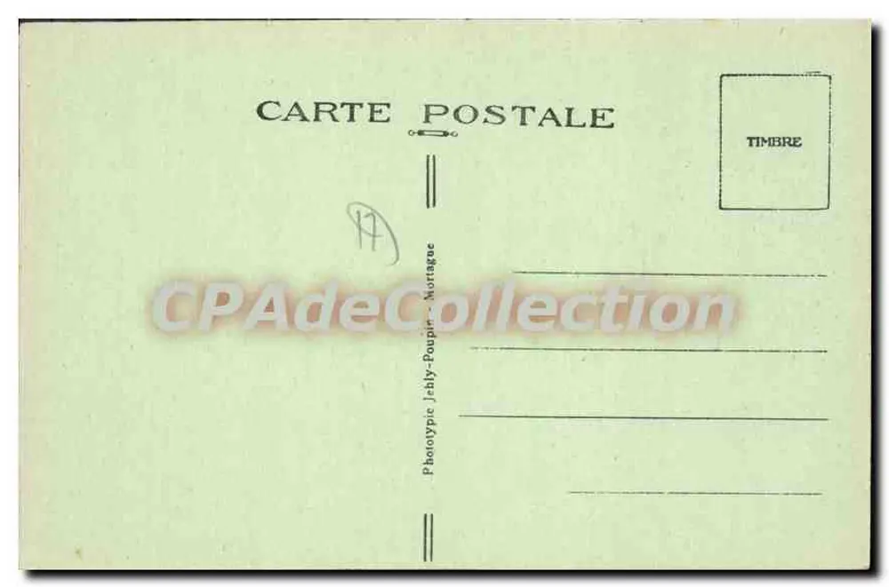 Fouras-les-Bains (Charente-Inf) — As Falésias — Fototipia Jably-Poupin-Mortage - Verso